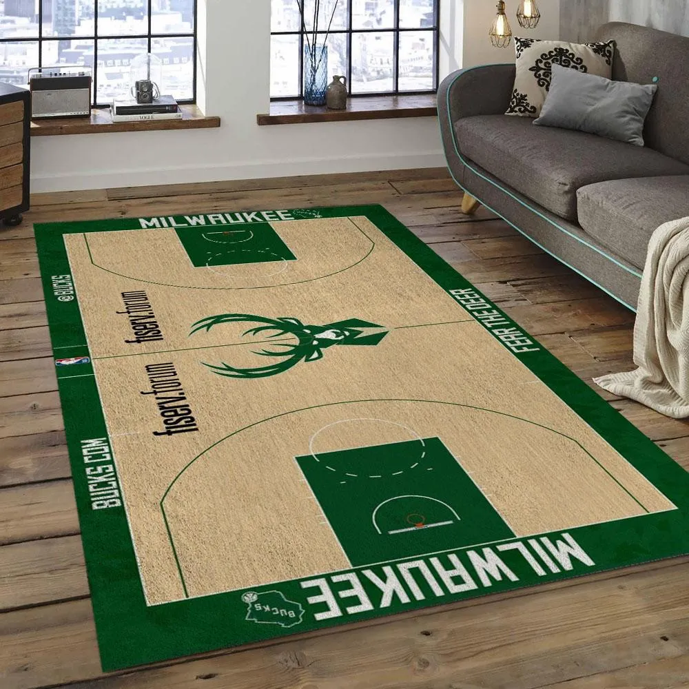 NBA Milwaukee Bucks Basketball Legend Team Logo Rectangle Area 180XE-5713