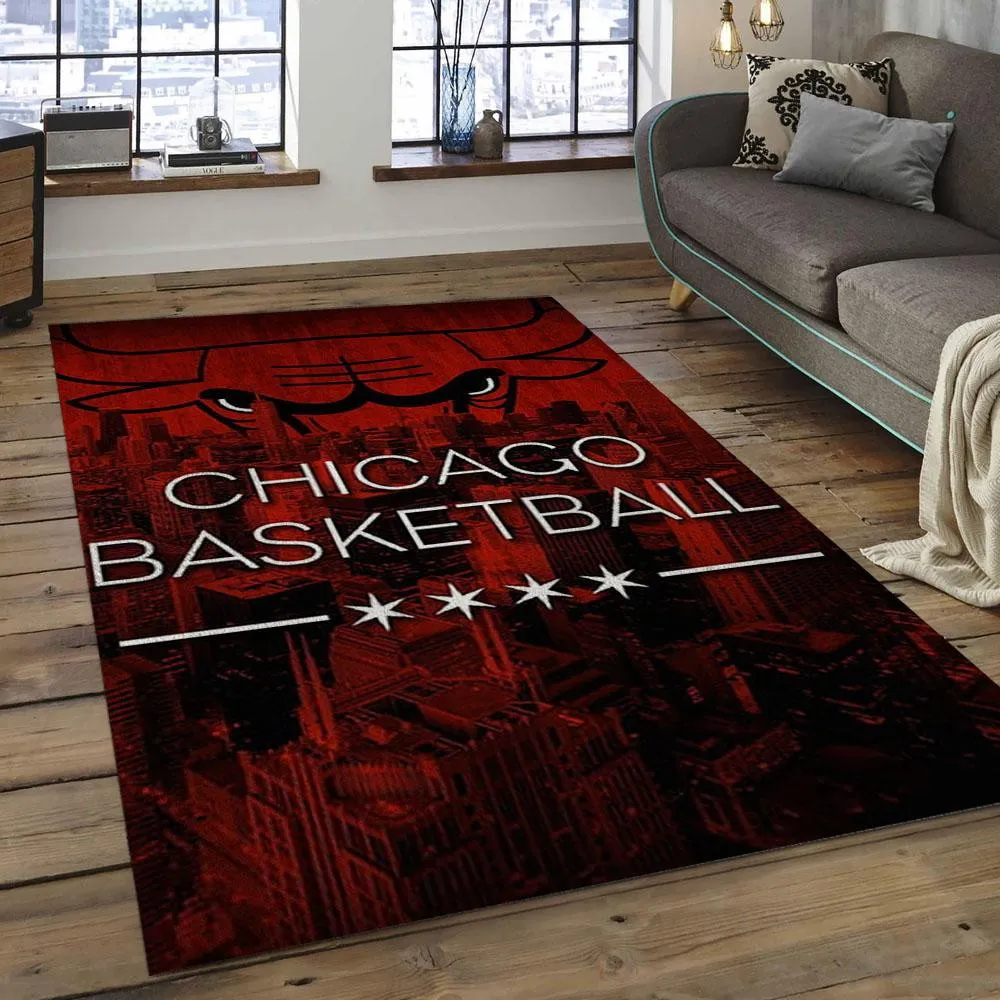 NBA Chicago Bulls Basketball Legend Team Logo Rectangle Area 679DT-3688