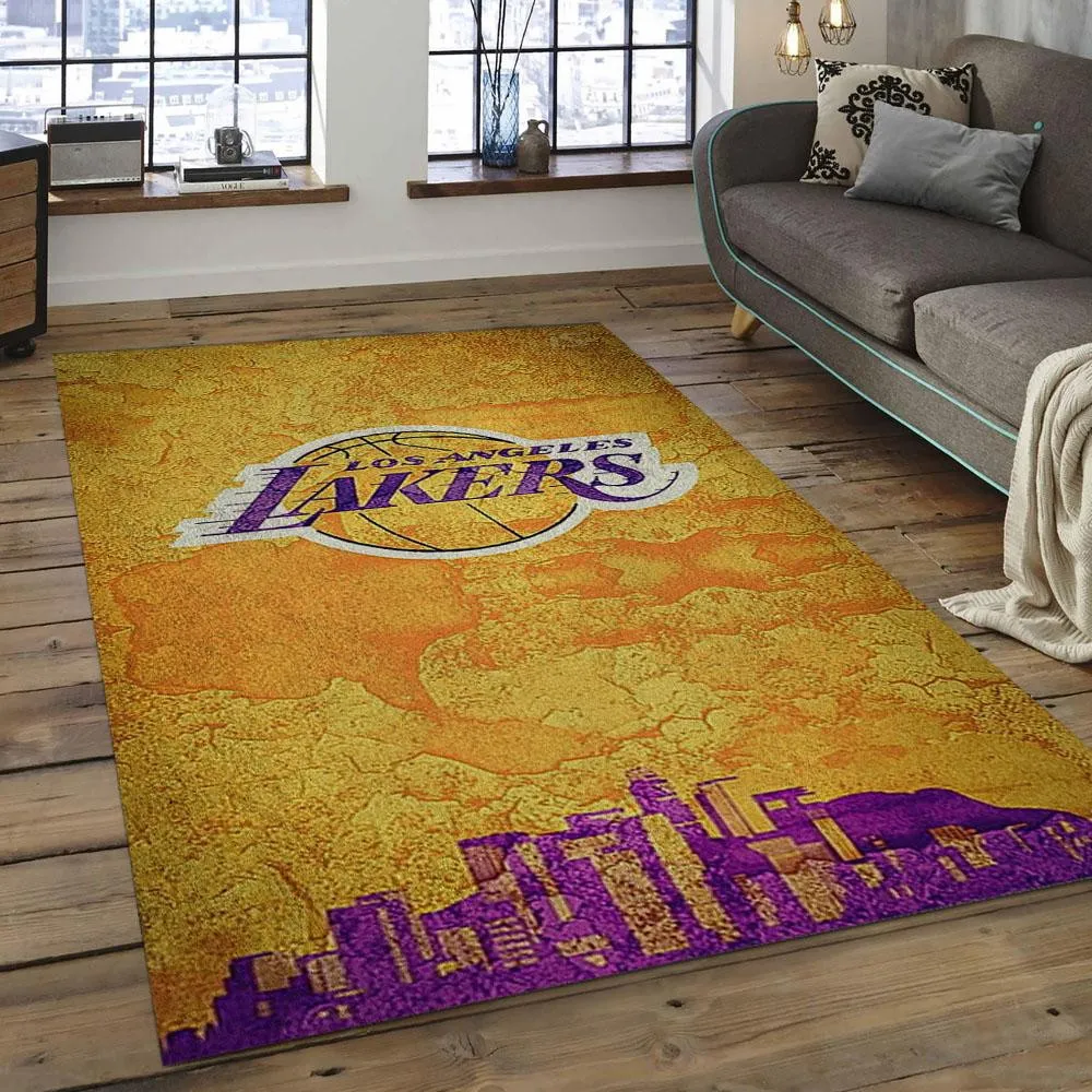 NBA Los Angeles Lakers Basketball Legend Team Logo Rectangle Area 659RF-9972