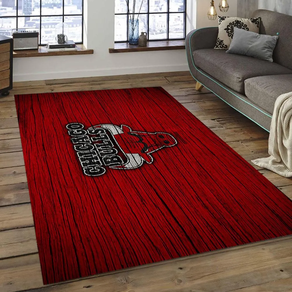 NBA Chicago Bulls Basketball Legend Team Logo Rectangle Area 525IK-5051