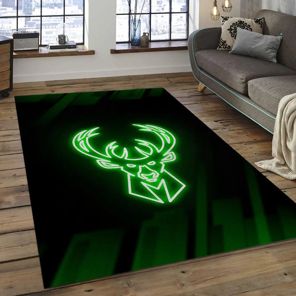 NBA Milwaukee Bucks Basketball Legend Team Logo Rectangle Area 840OS-2855