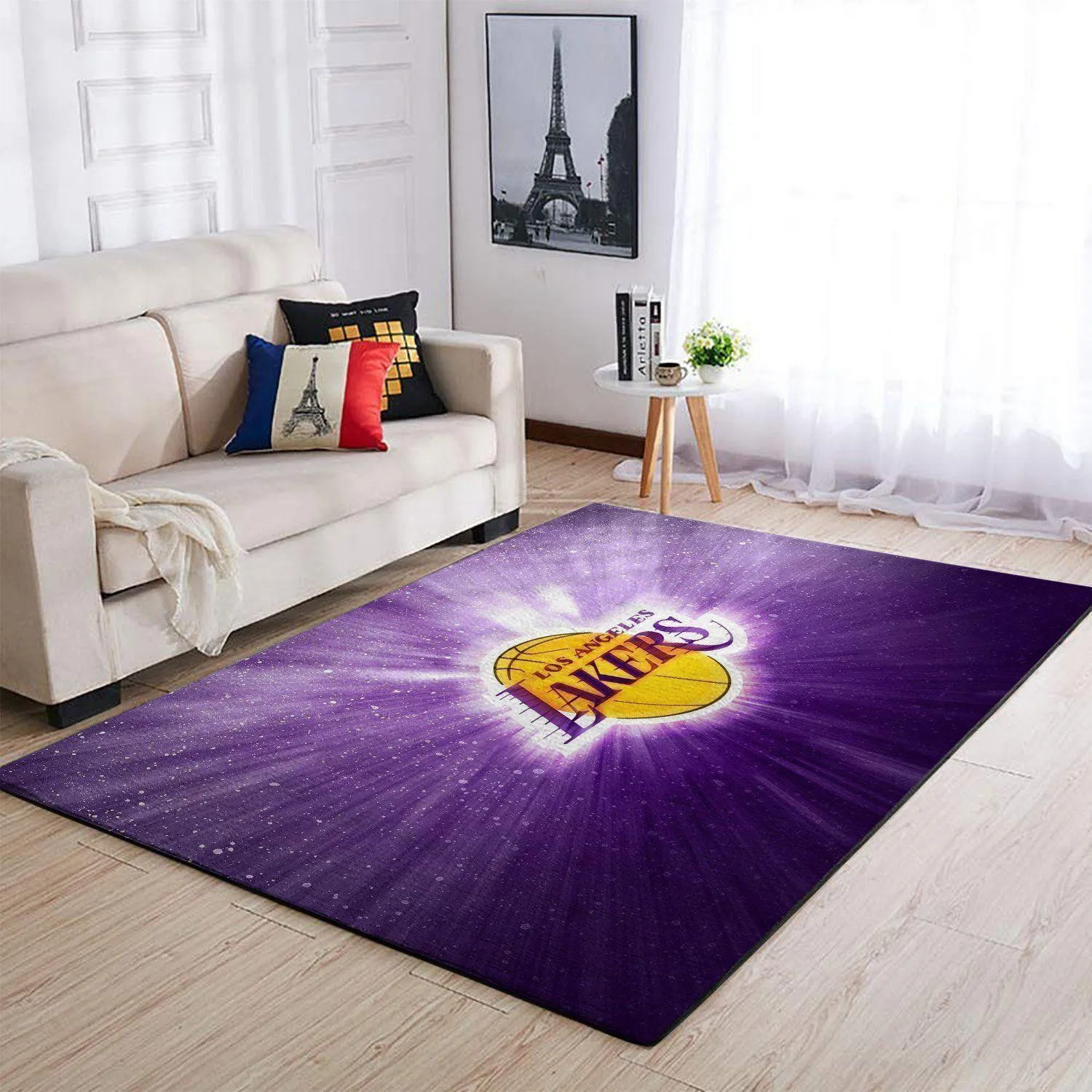 NBA Los Angeles Lakers Basketball Area Rug Living Room Rug Home Decor 401TU-2370