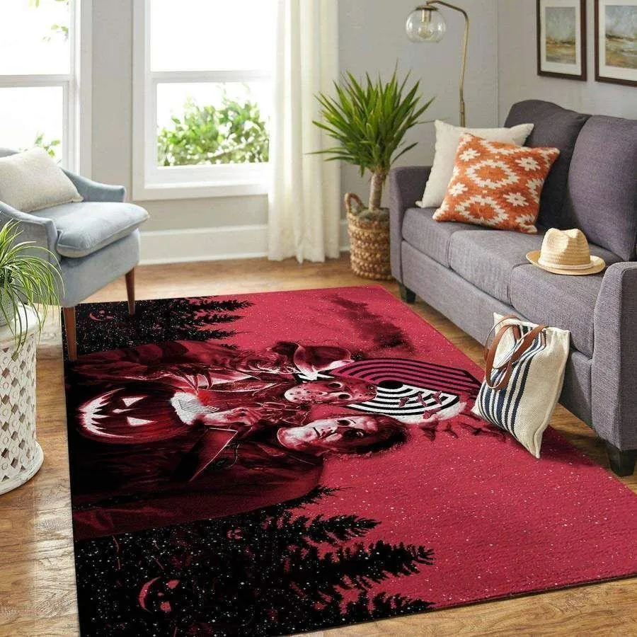 Portland Trail Blazers Rug Nba Carpet Living Room Rug Regtangle Carpet 595CQ-6241