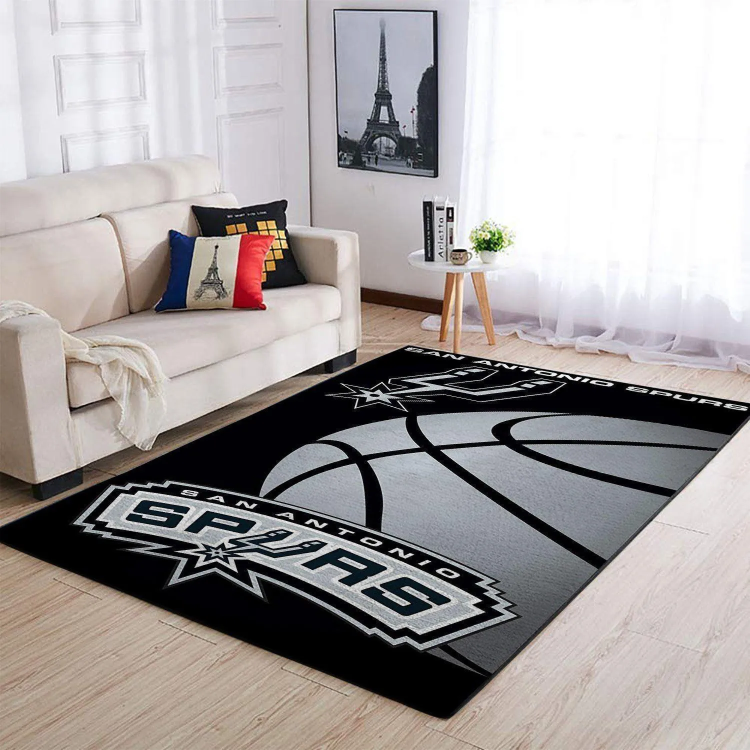 San Antonio Spurs Area Rug NBA Team Logo Living Room Rug Regtangle Carpet 661RN-1840