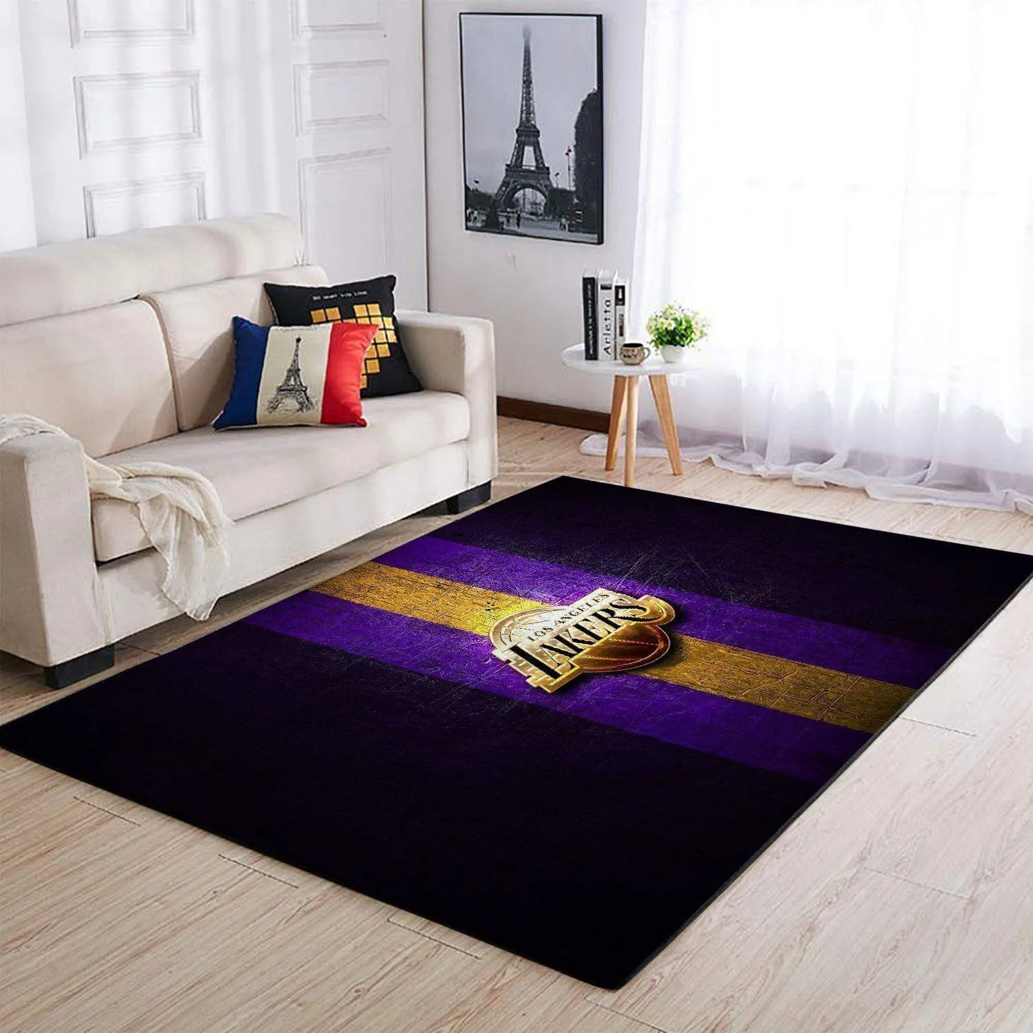 NBA Los Angeles Lakers Basketball Area Rug Living Room Rug Home Decor 772UM-7767