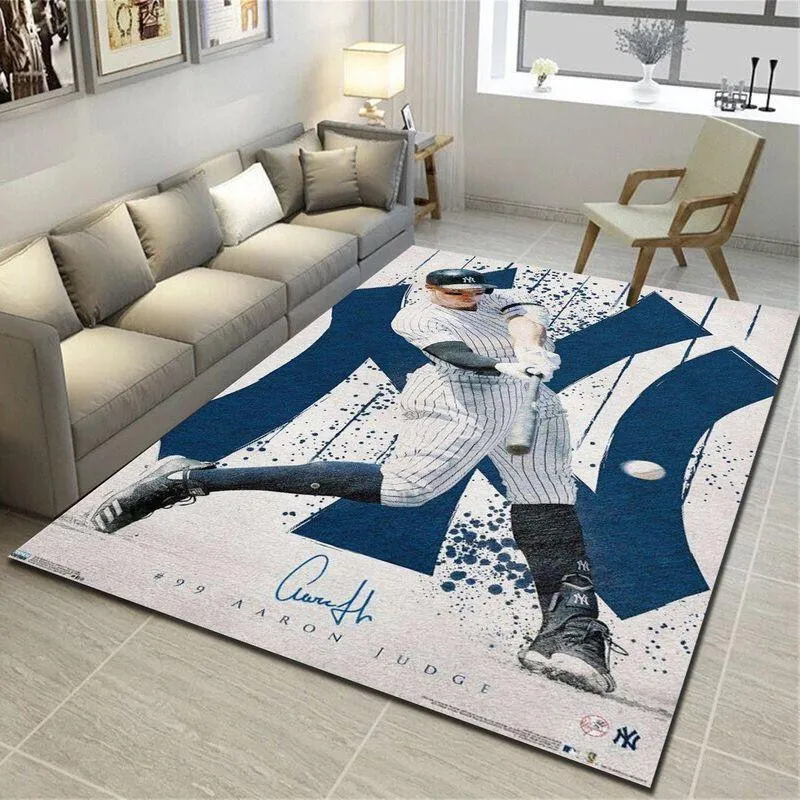 New York Yankees MLB Baseball Area Rug Baseball Rug Regtangle Carpet Floor Decor Home Decor 831DI-1645