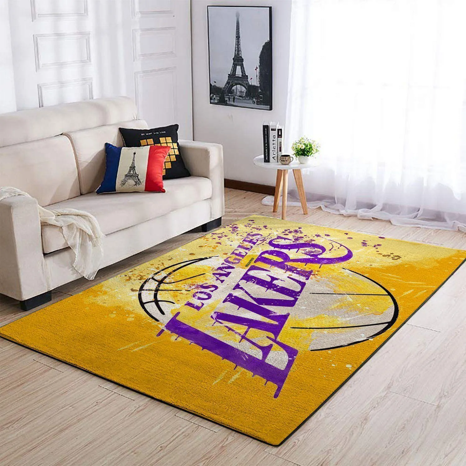 NBA Los Angeles Lakers Basketball Area Rug Living Room Rug Home Decor 688JL-4008