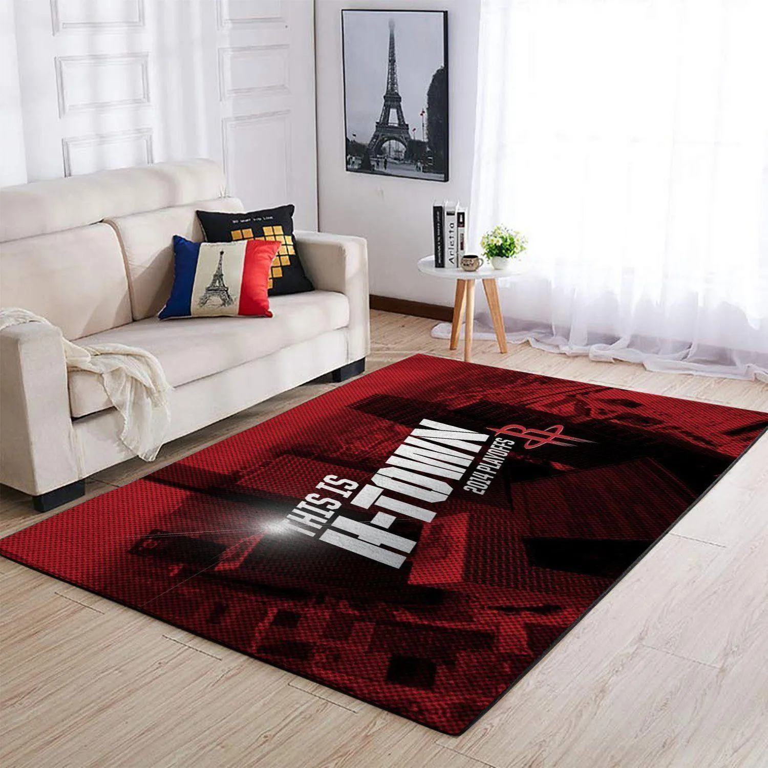 Houston Rockets Area Rug Nba Carpet Living Room 810AI-9121