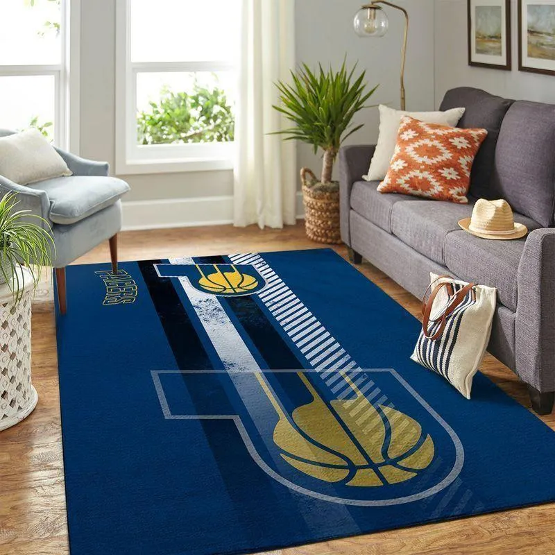 Indiana Pacers Area Rug Nba Carpet Living Room Rug Regtangle Carpet 254PA-9855