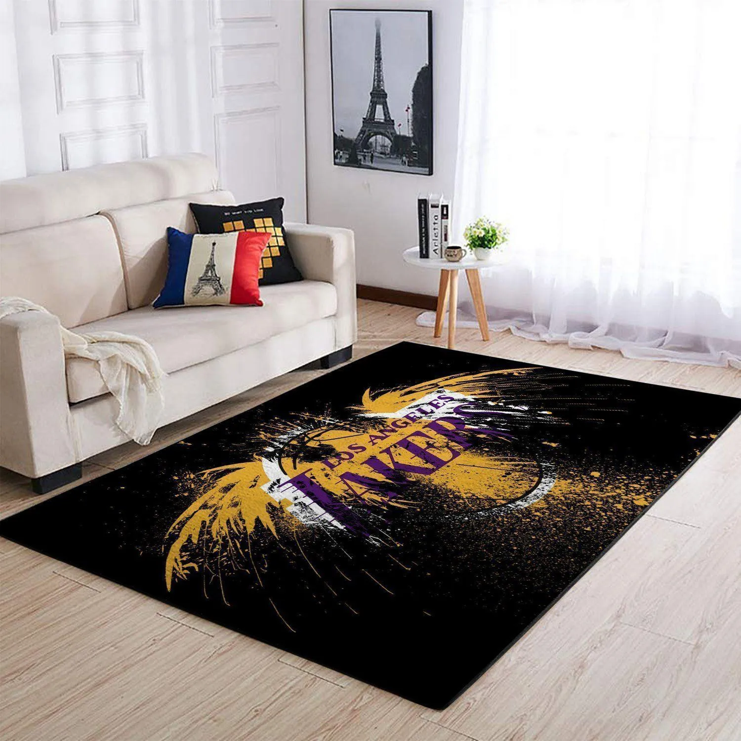 NBA Los Angeles Lakers Basketball Area Rug Living Room Rug Home Decor 803BC-4535