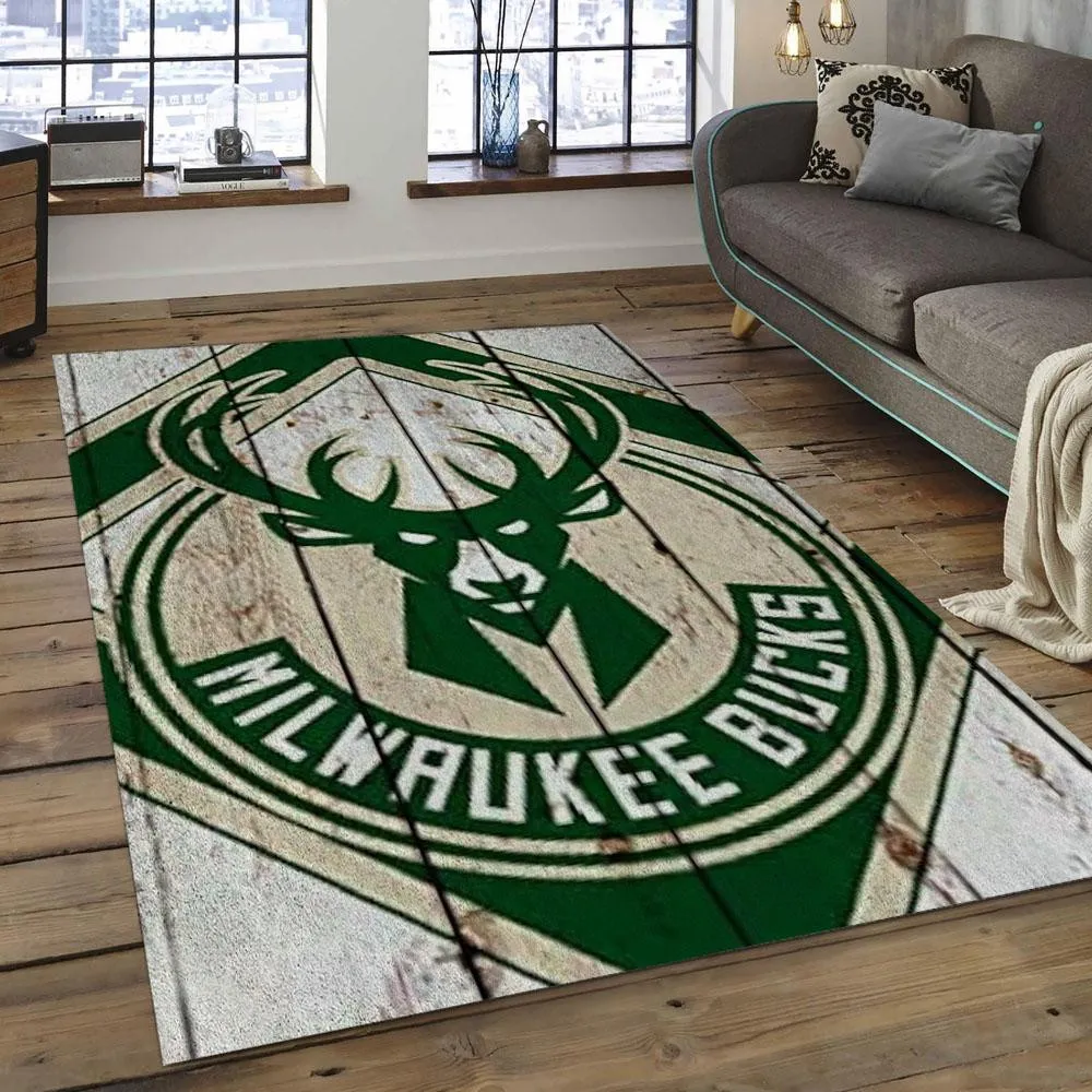 NBA Milwaukee Bucks Basketball Legend Team Logo Rectangle Area 831RV-4909