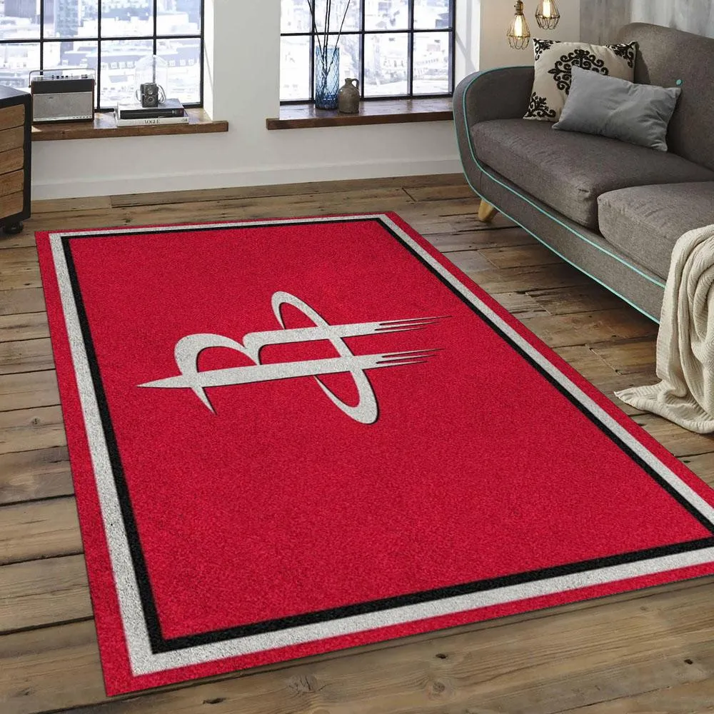 NBA Houston Rockets Basketball Legend Team Logo Rectangle Area 378ML-3656