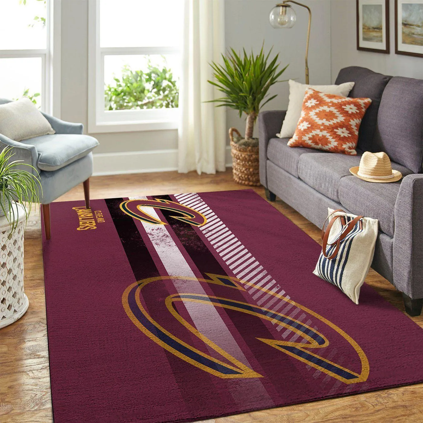 Cleveland Cavaliers Nba Area Rugs Living Room Carpet Rug Regtangle 501AY-4798