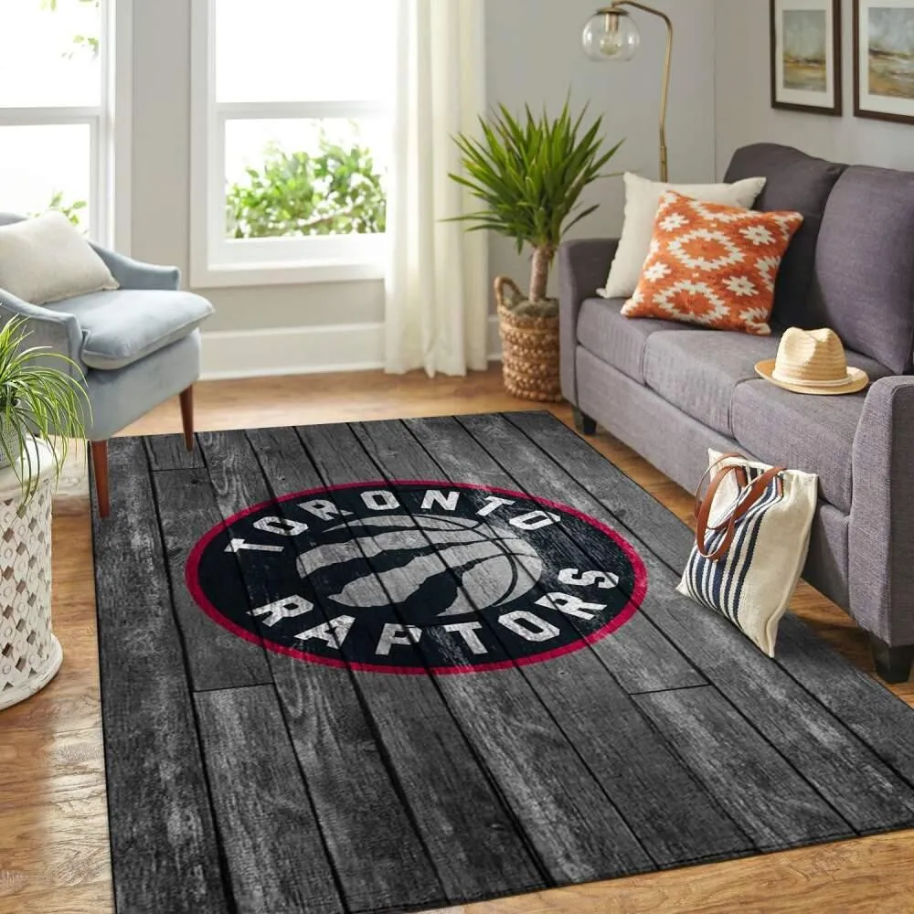 Toronto Raptors NBA Living Room Carpet Wooden Home Rug Regtangle 728AP-4432