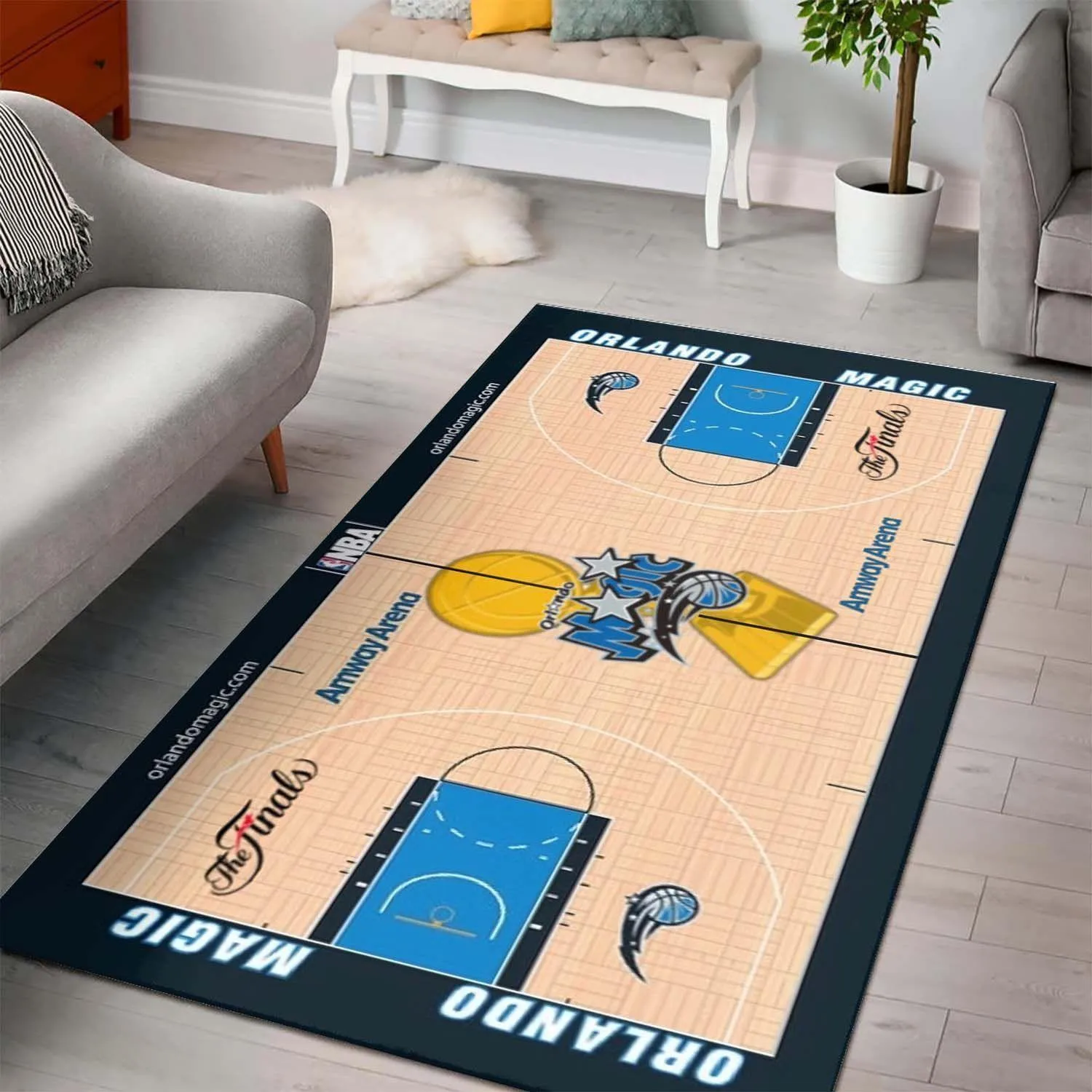 Orlando Magic Court Area Rugs NBA Living Room Carpet Home Rug Regtangle 382KM-6068