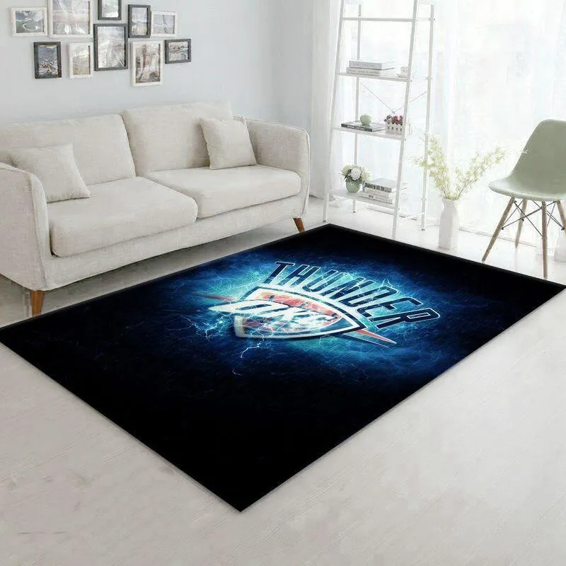 Oklahoma City Thunder Nba 12 Area Rug Living Room Bedroom?Regtangle 944AX-8805