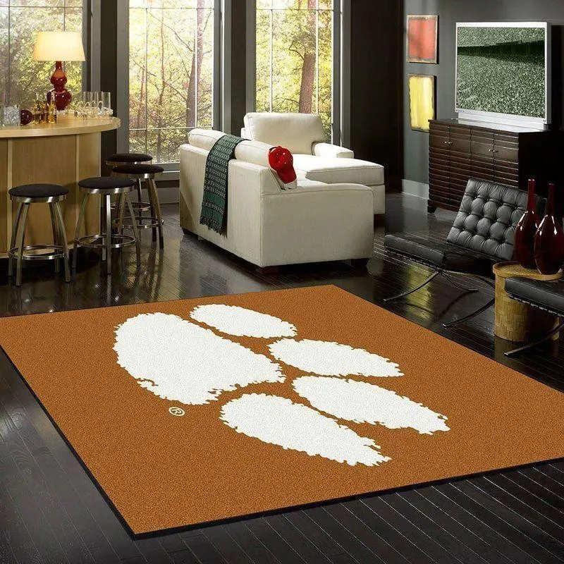 NCAA?Clemson Tigers Living Room Carpet Home Rug Regtangle Carpet V8367 418XV-6028