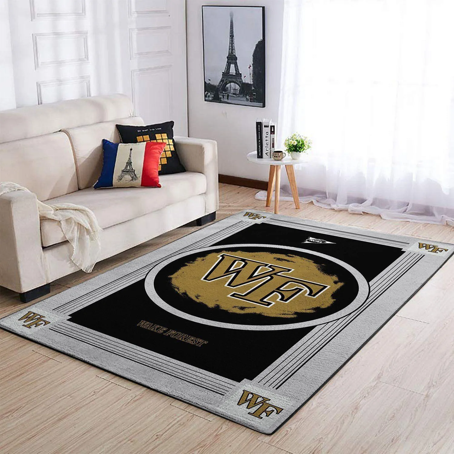 Wake Forest Demon Deacons Ncaa Living Room Carpet 200303143 381JP-2010