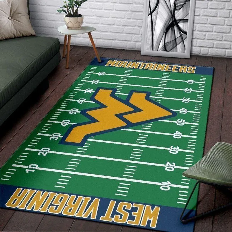West Virginia Mountaineers NCAA Team Logo Carpet Rug Living Room 200327 560WF-2449