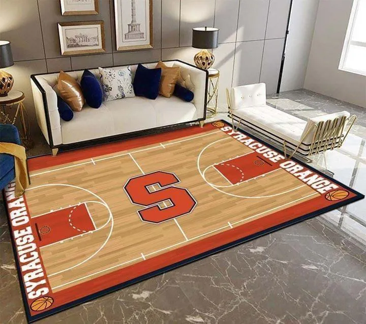 NCAA Syracuse Orange Basketball Yard Fan Rug Living Room Rug Regtangle 714LN-6569