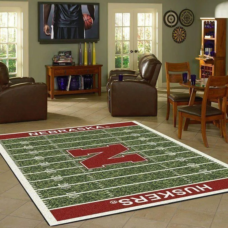 NCAA Nebraska Cornhuskers Living Room Carpet Regtangle Carpet V11110 612QA-4190