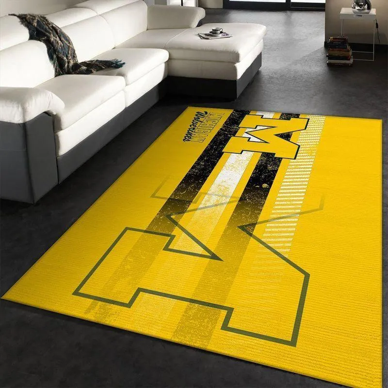 Michigan Wolverines Ncaa 2 Living Room Bed Room Rug Rug Regtangle 439WA-1478