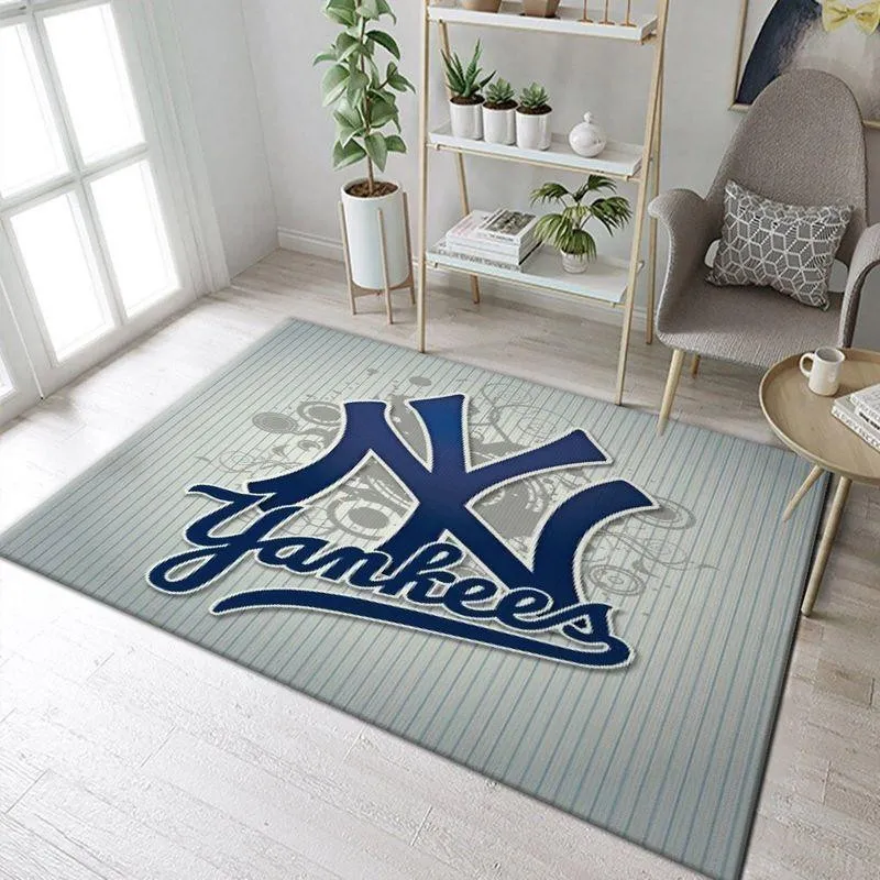 New York Yankees MLB Baseball Area Rug Baseball Rug Regtangle Carpet Floor Decor Home Decor 759NA-8522