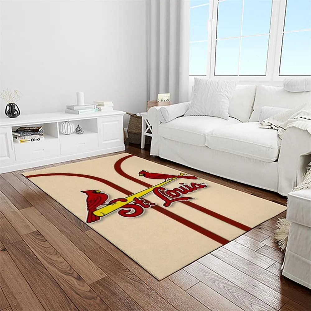 NCAA Louisville Cardinals College Sport Basketball And Foolball Team Logo Rectangle Area Rug 139XZ-3993