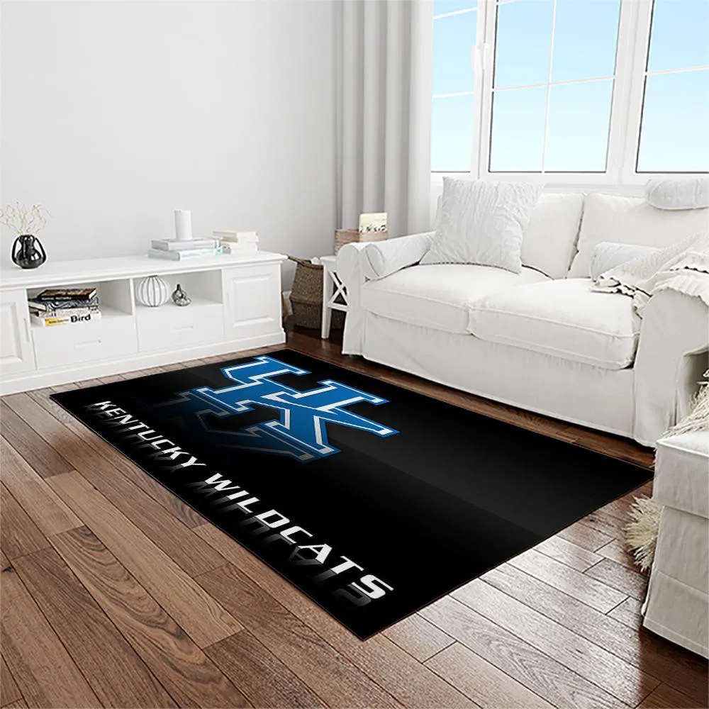 NCAA Kentucky Wildcats College Sport Basketball And Foolball Team Logo Rectangle Area Rug 896FO-7175
