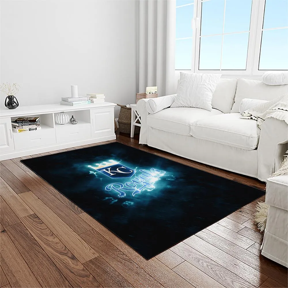 MLB Kansas City Royals Baseball Team Logo Rectangle Area Rug 905IN-6087