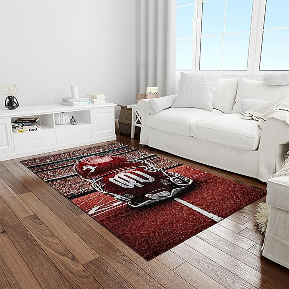NCAA Oklahoma Sooners Sport Basketball And Foolball Team Logo Rectangle Area Rug 761KZ-6360