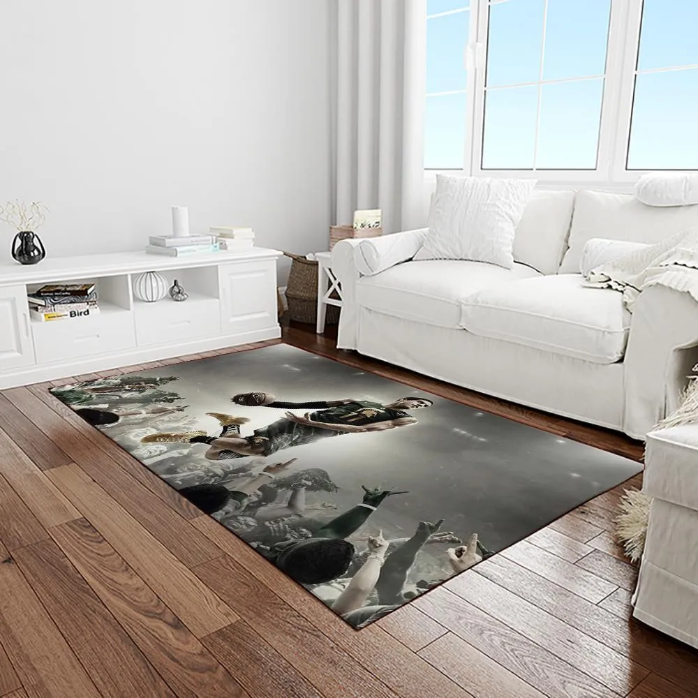 NCAA Michigan State Spartans College Sport Basketball And Foolball Team Logo Rectangle Area Rug 103EA-9412