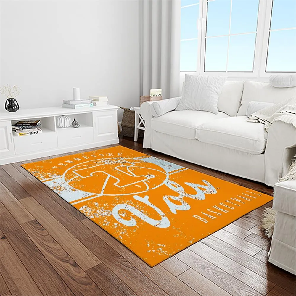 NCAA Tennessee Volunteers College Sport Basketball And Foolball Team Logo Rectangle Area Rug 539MZ-3569