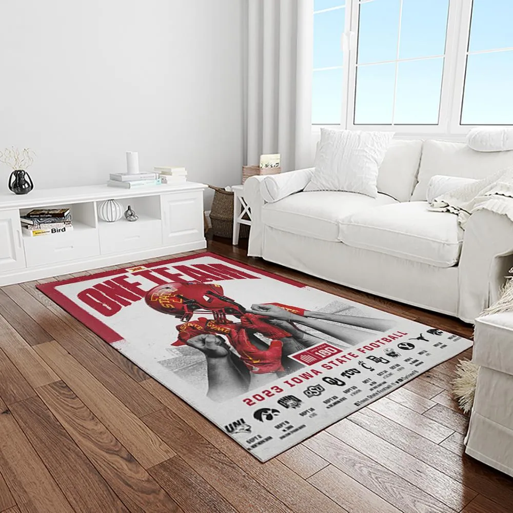 NCAA Mississippi State Bulldogs College Sport Basketball And Foolball Team Logo Rectangle Area Rug 538UF-5416