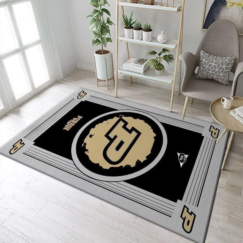 Purdue Boilermakers Ncaa 1 Area Rug Living Room Bed Room Rug Regtangle 309PM-5148