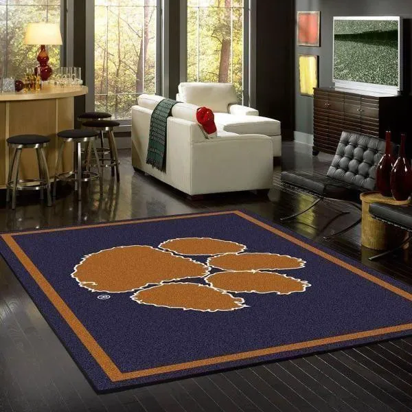 NCAA Clemson Tigers Team Area Rug Living Room Home Decor 1912244 782CJ-8107