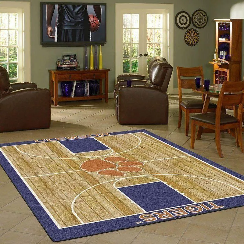 NCAA Clemson Tigers Rug Home Decor Homebeautyus Rug Regtangle 663DL-6843