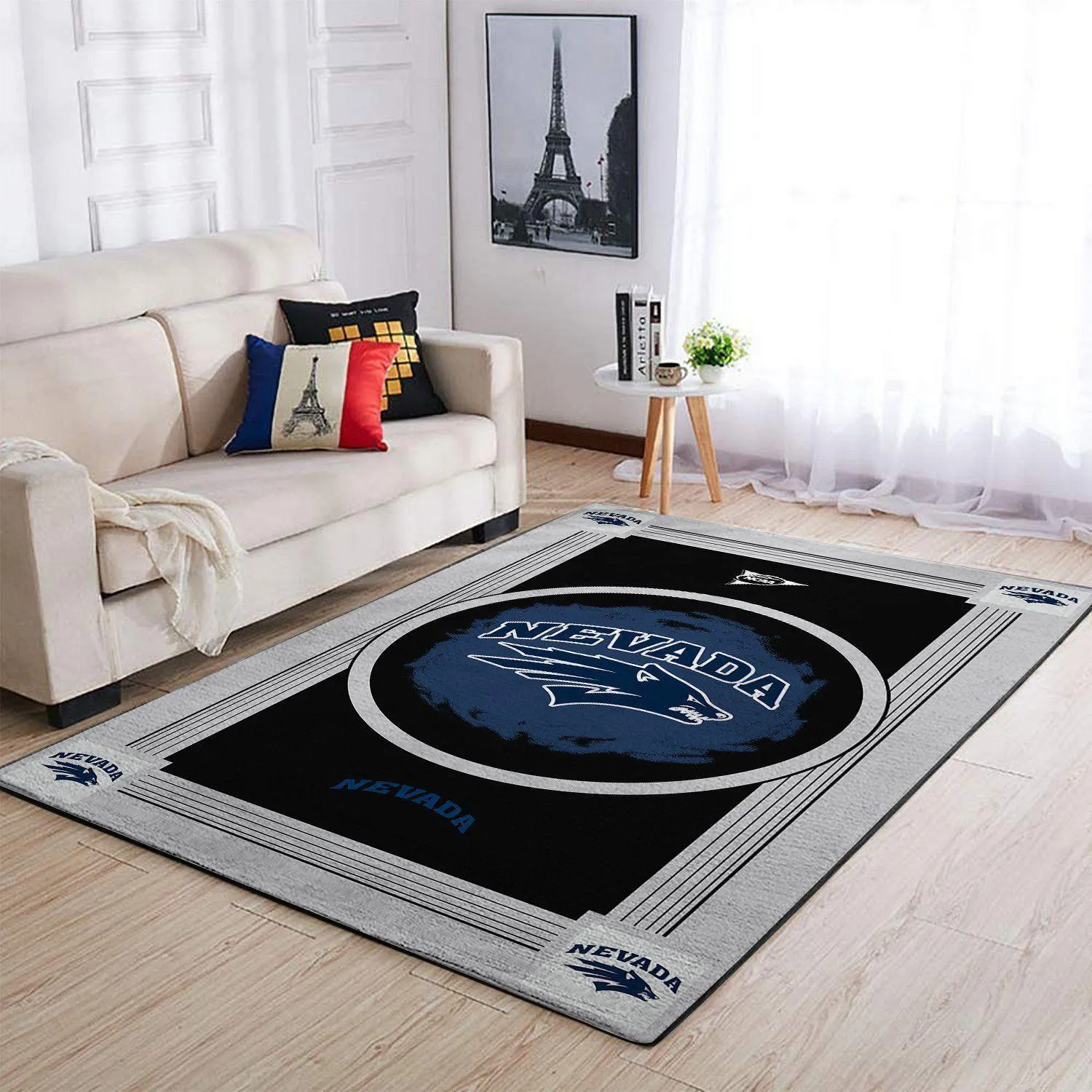 Nevada Wolf Pack Area Rugs Ncaa Living Room Carpet200303106 Rug Regtangle 754RM-4509
