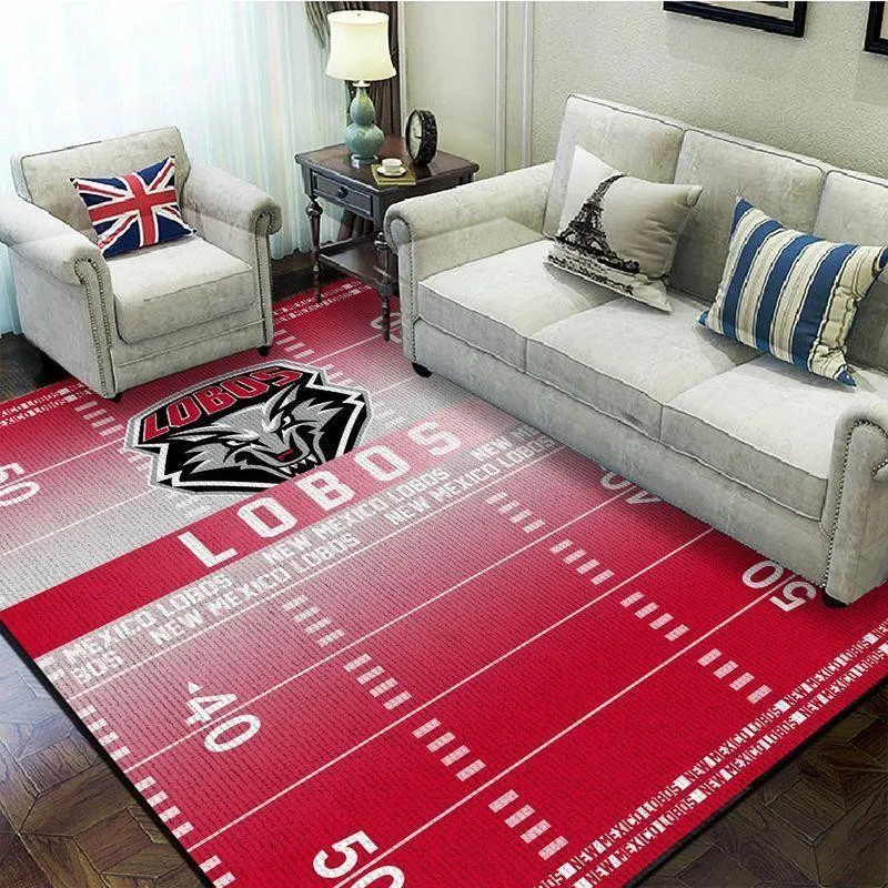 Ncaa New Mexico Lobos Football Stadium Fbs Living Room Rug Regtangle 300RX-7810