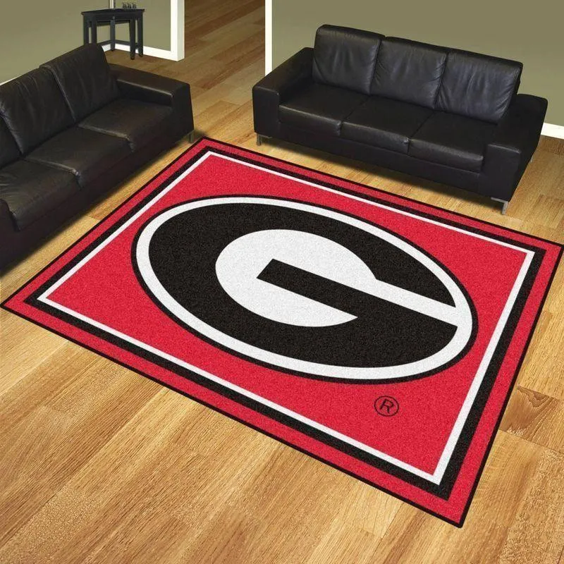 NCAA Georgia Bulldogs Area Rug Living Room Carpet Regtangle Carpet V6684 884DM-4868