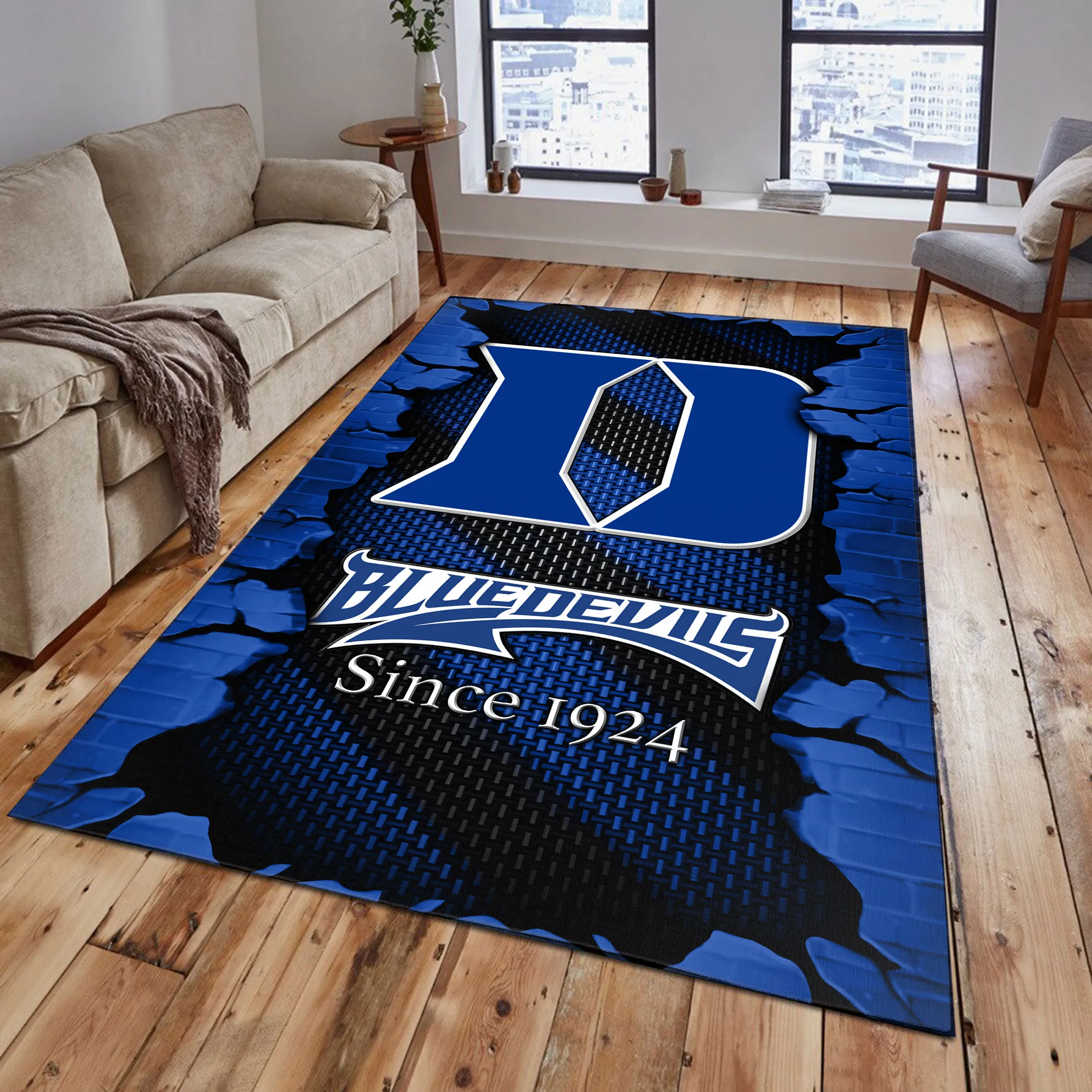 NCAA New Release Duke Blue Devils Area Rug Living Room Carpet Regtangle 257TP-7575