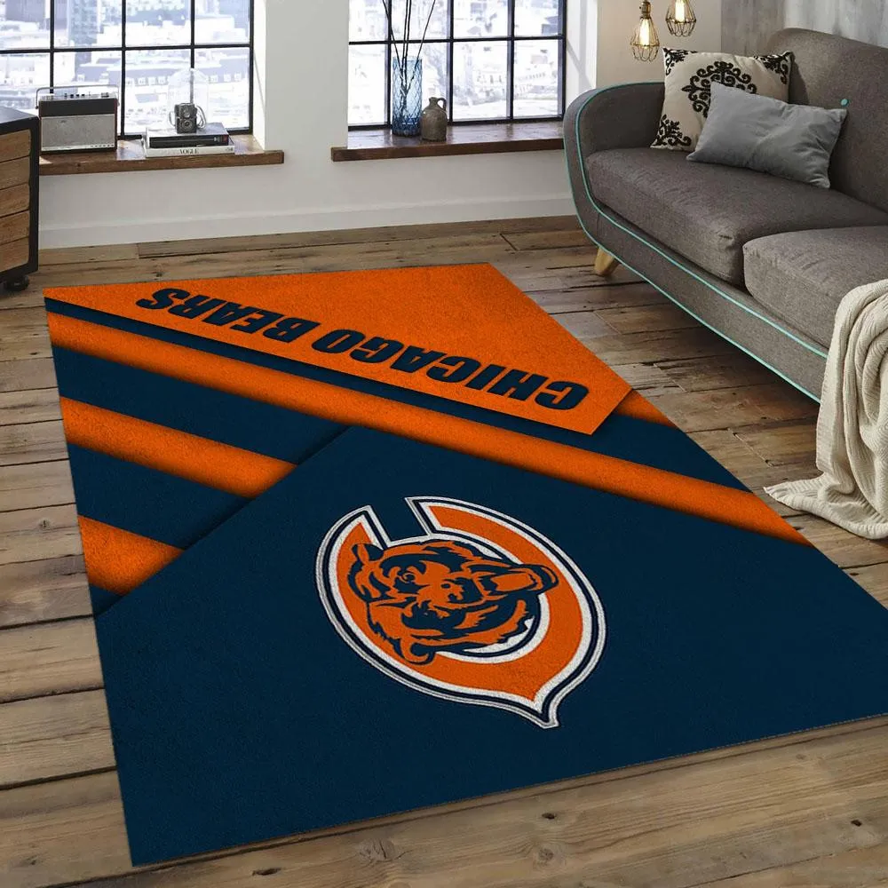 NFL Chicago Bears Football Team Logo Rectangle Area Rug 209TT-6857