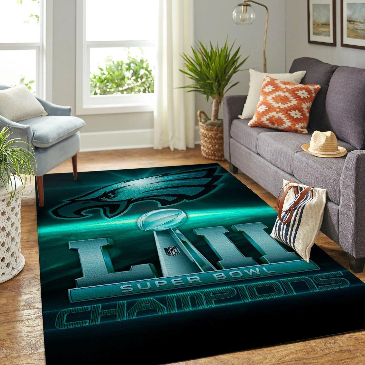 Philadelphia Eagles NFL Football Carpet Living Room Rug Regtangle Carpet 638MC-3380