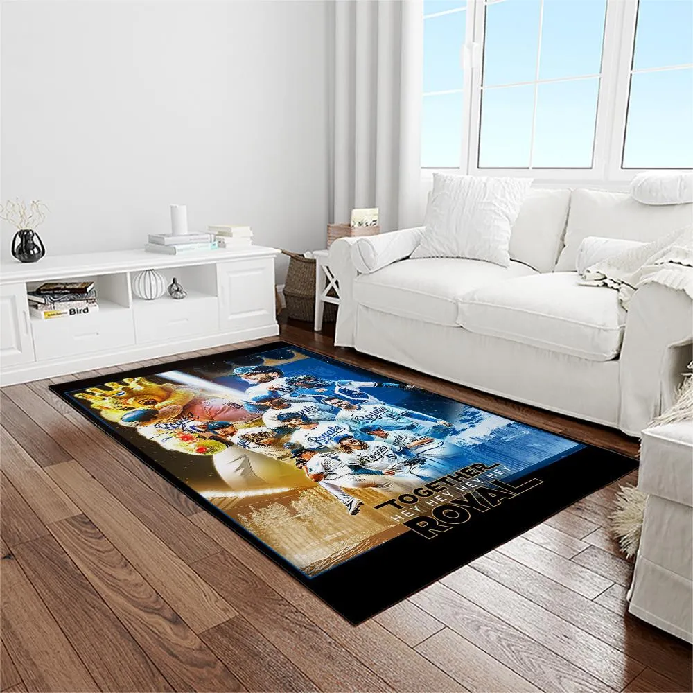 MLB Kansas City Royals Baseball Team Logo Rectangle Area Rug 893JL-1630