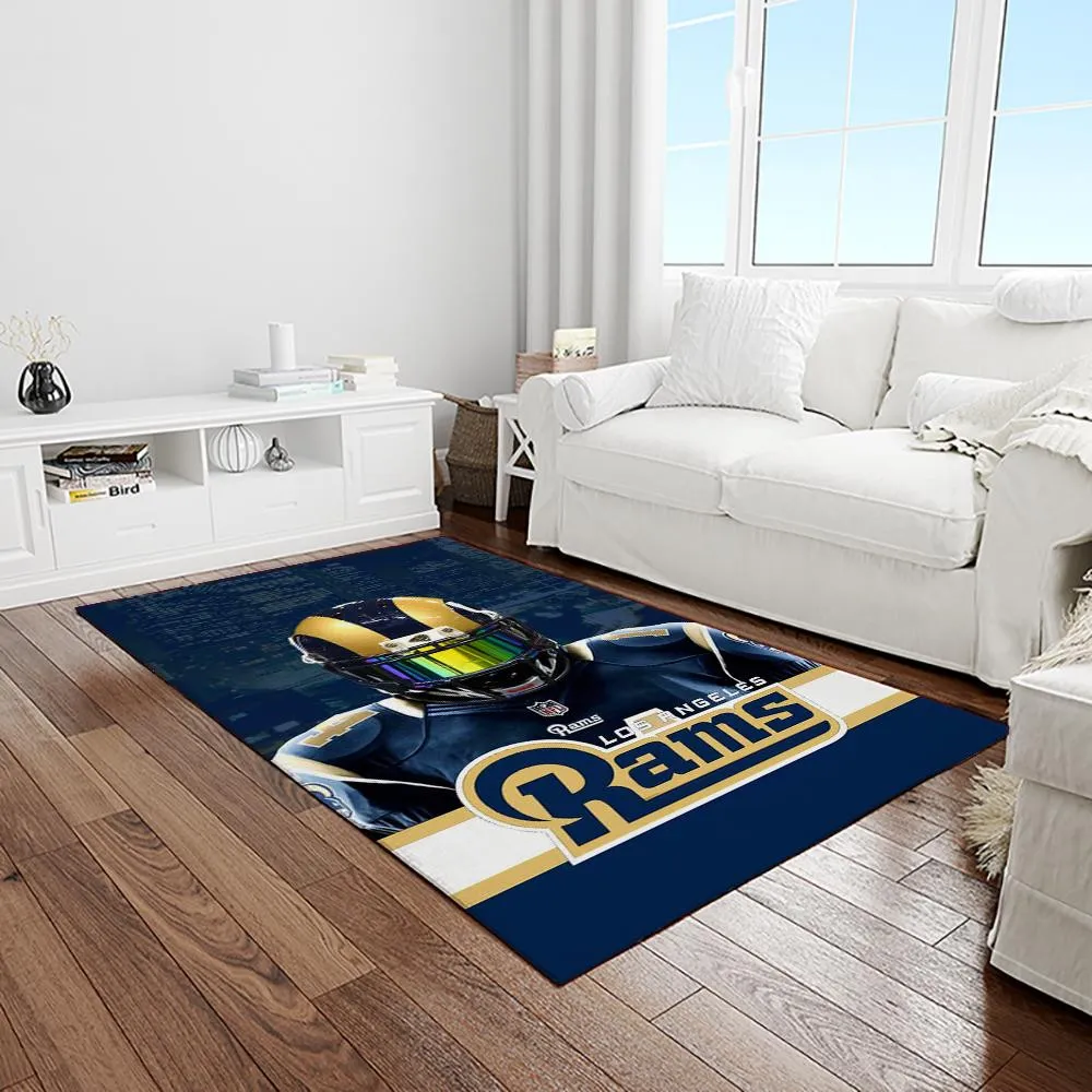 NFL Los Angeles Rams Football Team Logo Rectangle Area Rug 620IK-1165