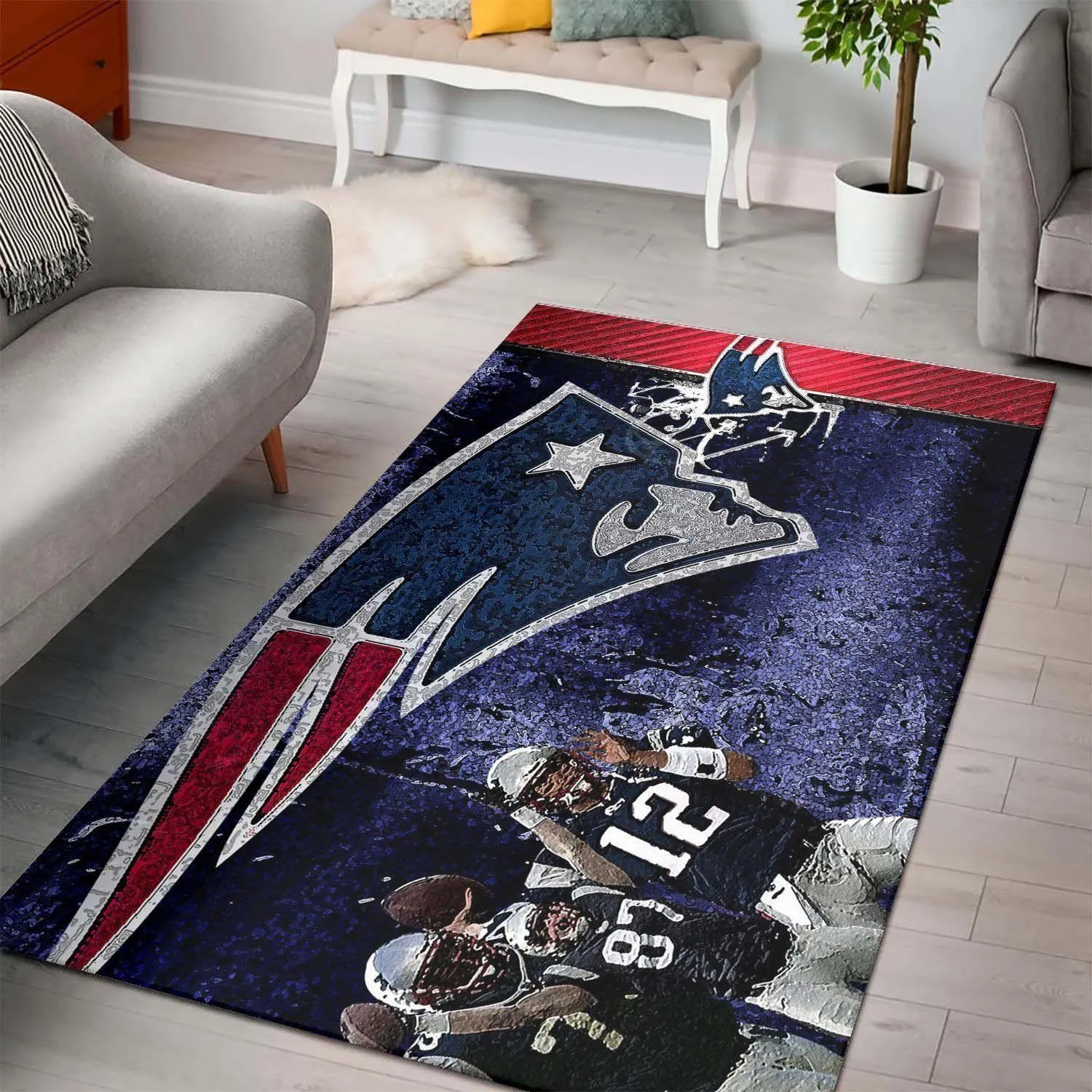 New England Patriots NFL Football Carpet Living Room Rug Regtangle Carpet 250AT-6446
