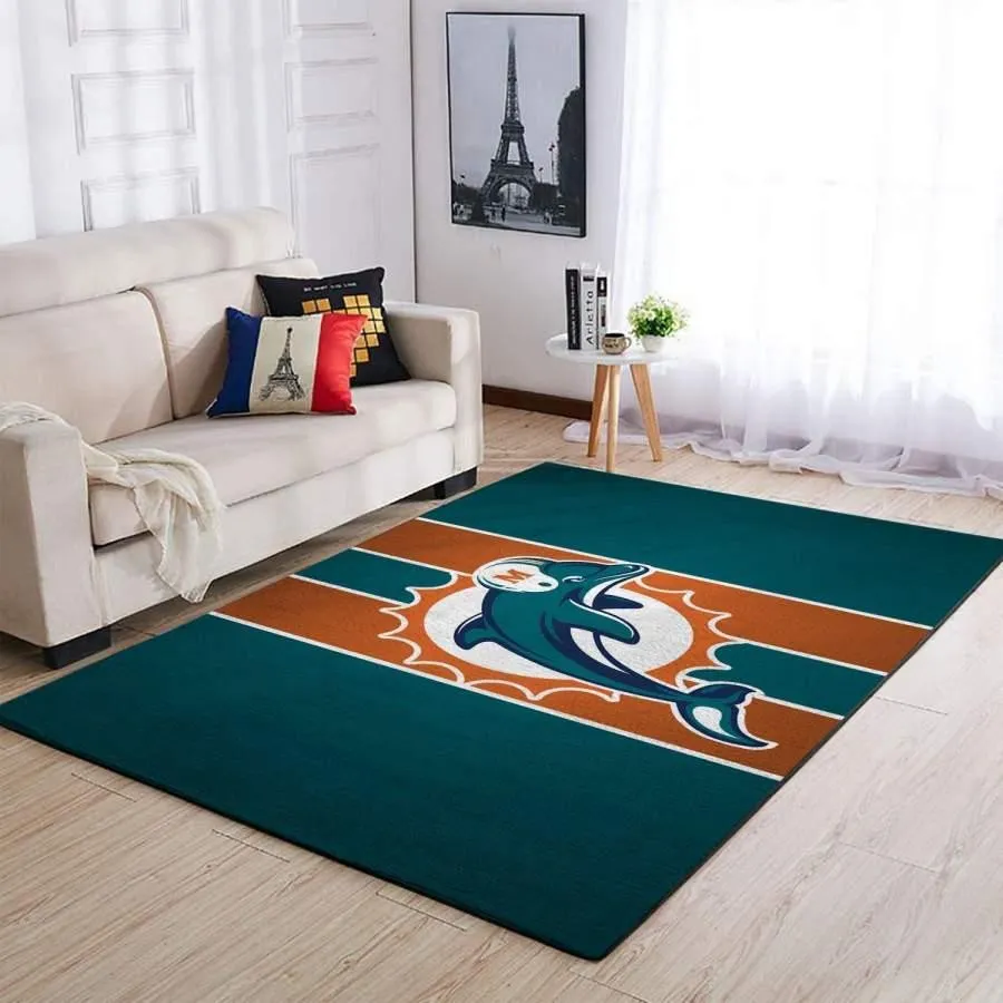NFLMiami Dolphins Area Rugs Living Room Rug Home Decors Living Room 542JK-5998