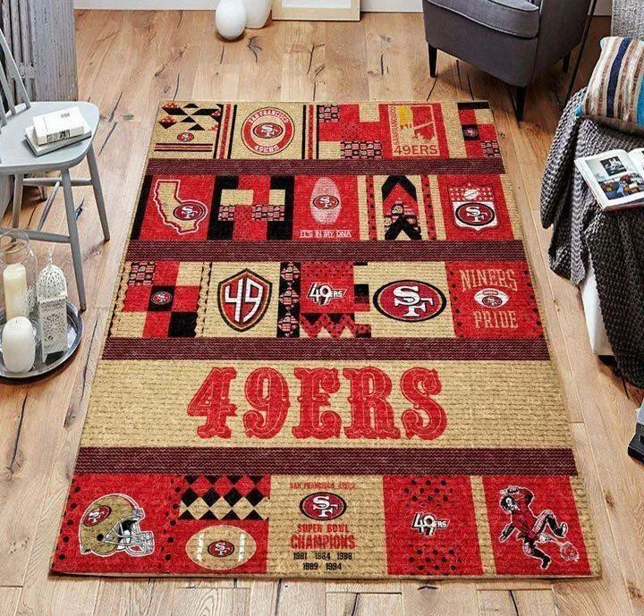 San Francisco 49ers NFL Football Living Room Carpet Regtangle Carpet 431RF-7648