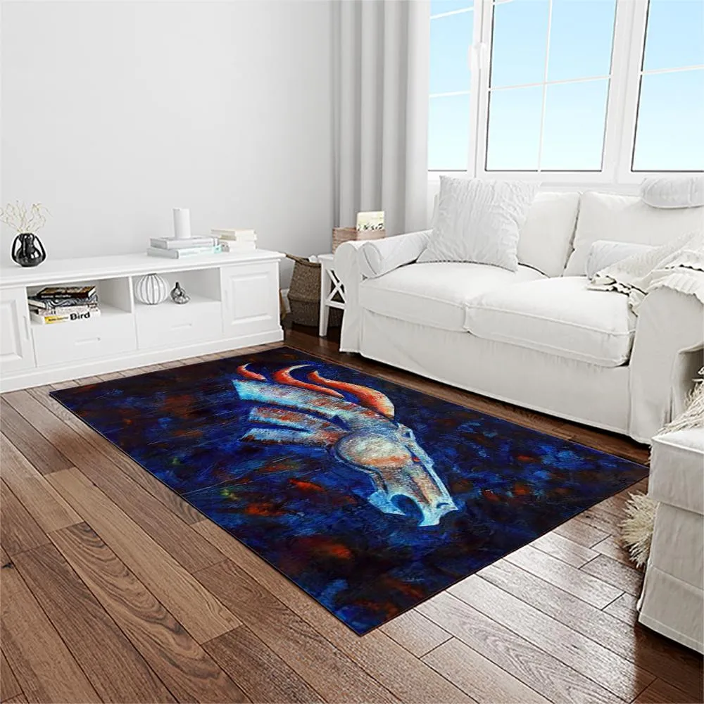 NFL Denver Broncos Football Team Logo Rectangle Area Rug 994TO-6505