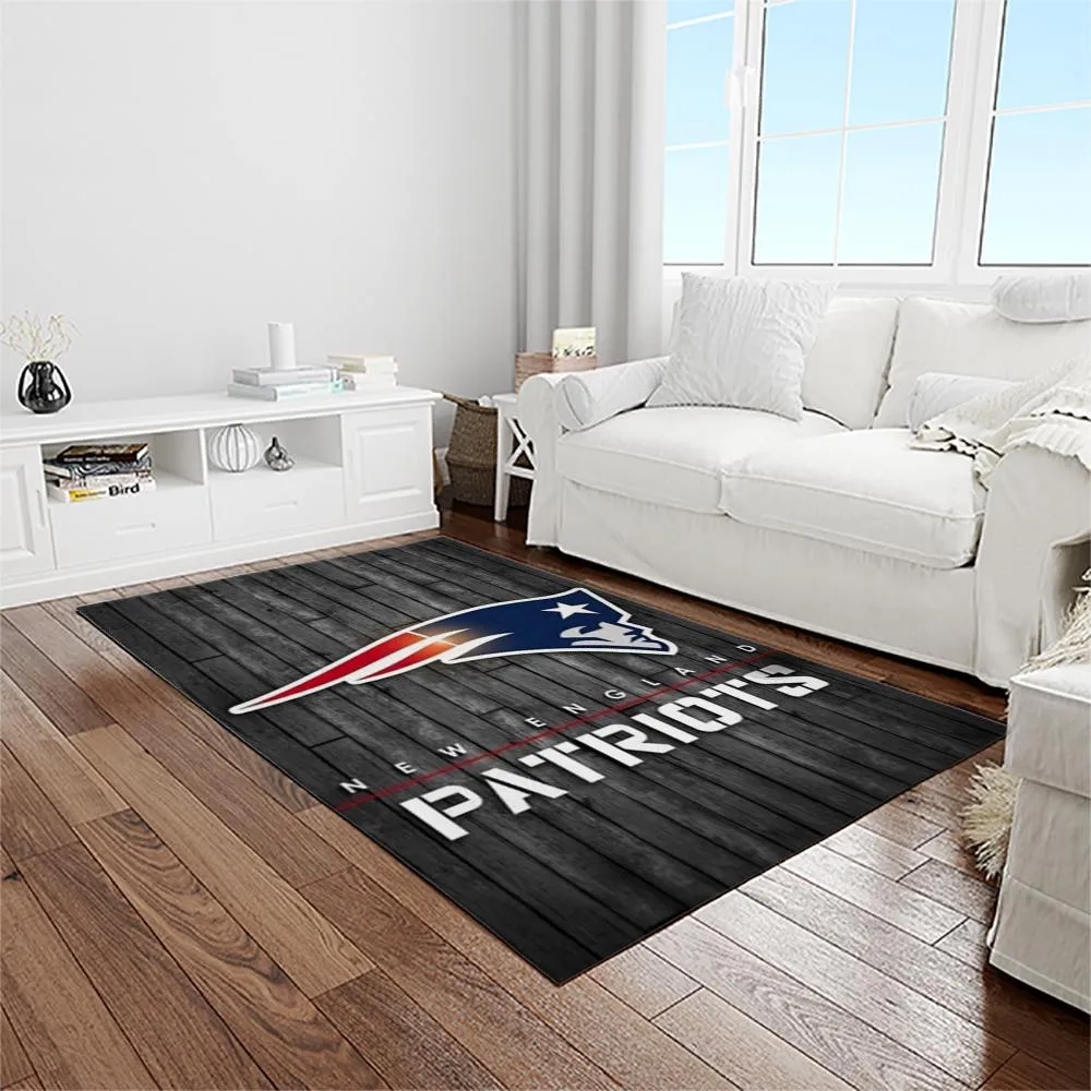 NFL New England Patriots Football Team Logo Rectangle Area Rug 997TI-2470